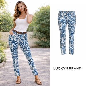 NEW Lucky Brand Legend Ikat Print Capris Jeans